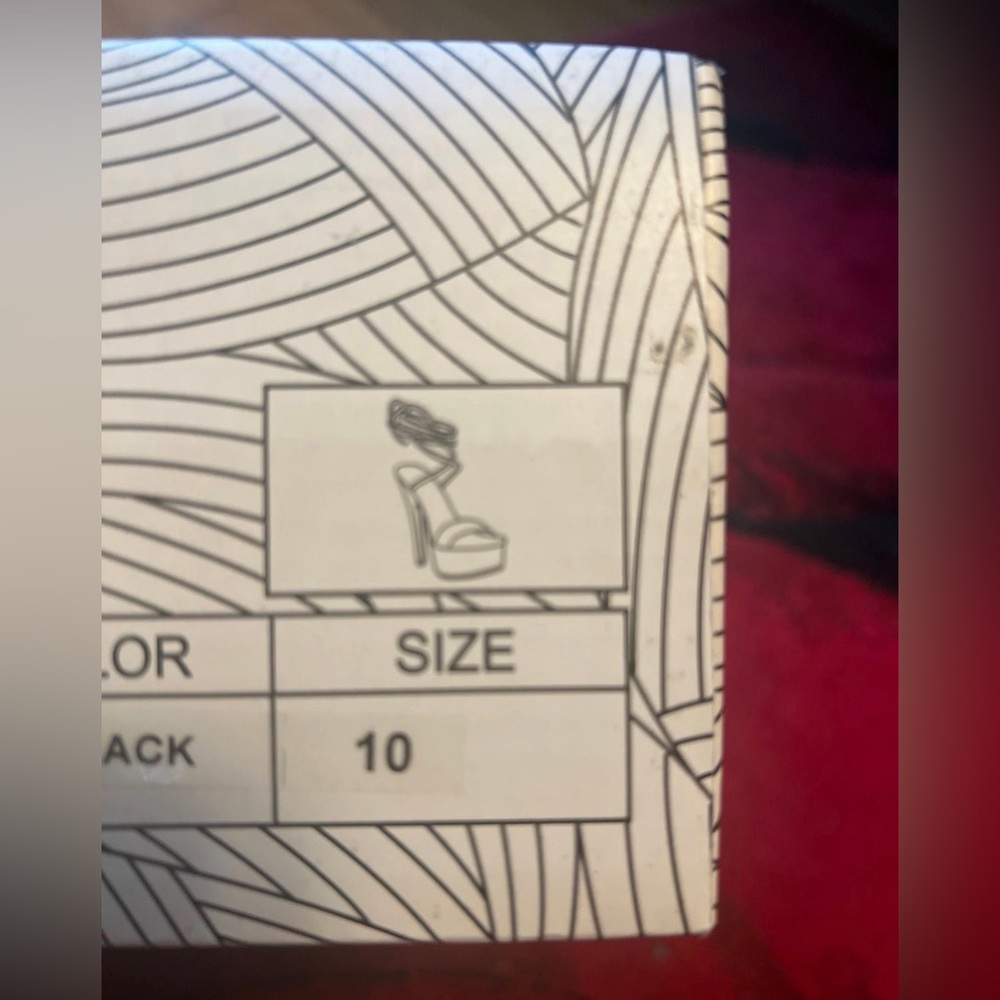 Clear Rhinestone Platform Heels - image 6